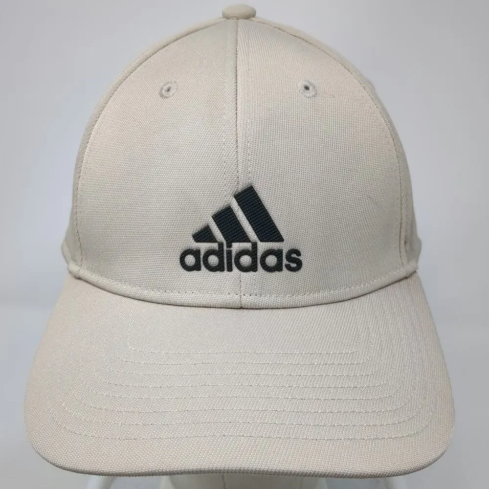 adidas Baseball Cap Beige Black One Size AEROREADY Recycled Strapback Logo Hat